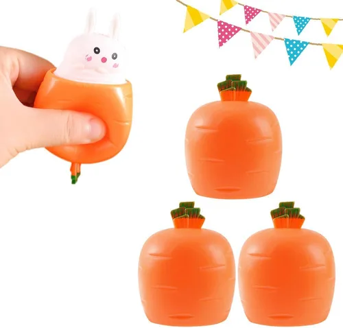 Esenciales para la cesta de Pascua, nuevo conejo de zanahoria 2026, conejo de Pascua hecho a mano, conejo de zanahoria de Pascua para rellenos de
