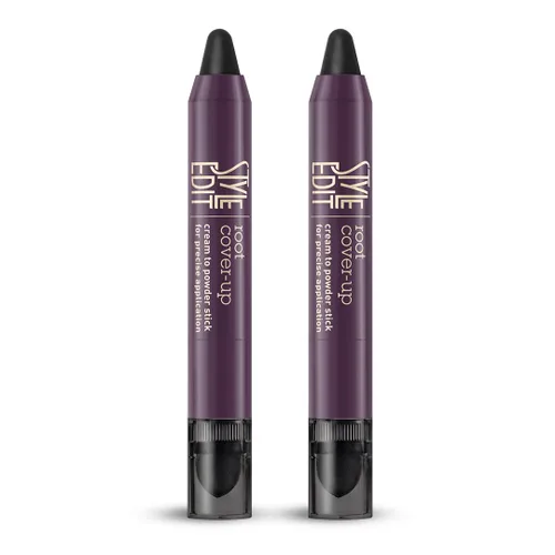 Miniatura 12 de Style Edit Barra de Retoque de Raíz para Cobertura de Cabello Gris y Marrón Oscuro, Color Temporal de Cabello, Bolígrafo de Esponja de Sombreado