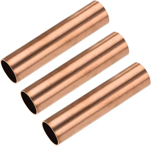 Miniatura 27 de uxcell Tubo redondo de cobre, 0.591 in OD 0.039 in espesor de pared 3.937 in longitud tubo recto tubo 3 piezas