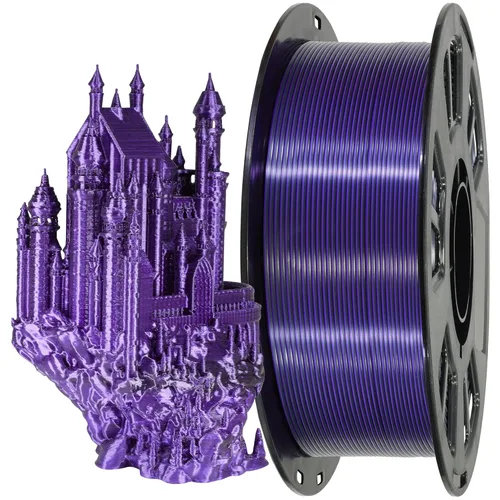 Miniatura 11 de MIKA3D Paquete de 6 carretes de filamento bicolor para impresora 3D de 1.75mm, filamento de seda PLA para impresión 3D, 6 carretes – seda