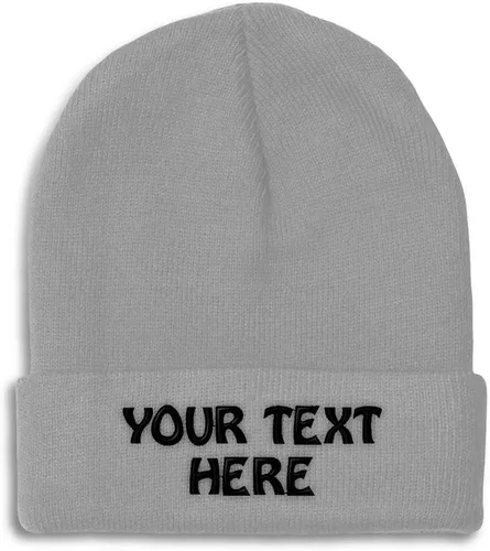 Miniatura 18 de Gorro de invierno para hombres y mujeres, gorro de acrílico con texto personalizado personalizado