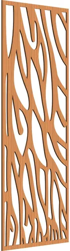 Miniatura 156 de 9 3/8"W x 24 3/8"H x 1/4"T Bristol Decorativos Paneles de Pared de Madera Calado, Cereza
