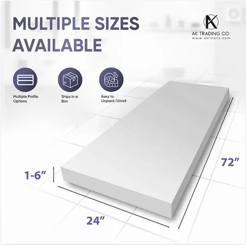 Miniatura 3 de Cojín AK TRADING tapizado de espuma de alta densidad. Para reemplazar planchas de espuma o rellenos de asientos. Tamaño 0.5 x 24 x 72 pulgadas.