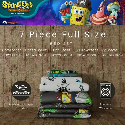 Miniatura 489 de Franco - Juego de edredón y sábanas supersuaves con funda, para niños, 7 piezas, tamaño matrimonial, Five Nights At Freddy's Cinco noches en Freddy's