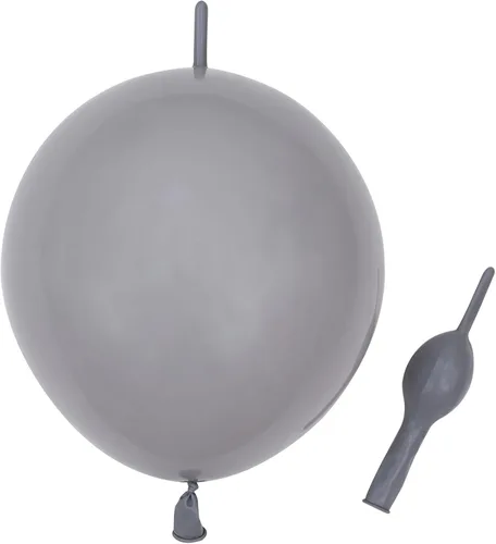 Miniatura 9 de Globos de eslabones de 10 pulgadas, 60 globos de eslabones de látex rosa bebé, 60 piezas para decoración de bodas, cumpleaños, Halloween, Navidad