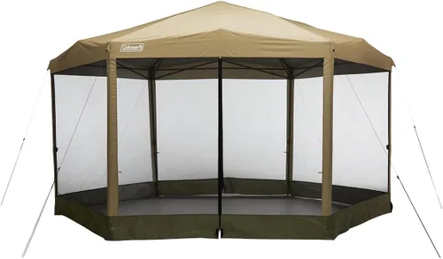 Miniatura 10 de Coleman Back Home Tienda de campaña con toldo con configuración instantánea, cenador al aire libre para descansar sin insectos, se adapta a mesas