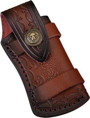 Funda multiherramienta, Funda de cuero para cuchillos multiherramientas, estuche de bolsillo para cinturón, Funda para cinturón de bolsillo, Funda