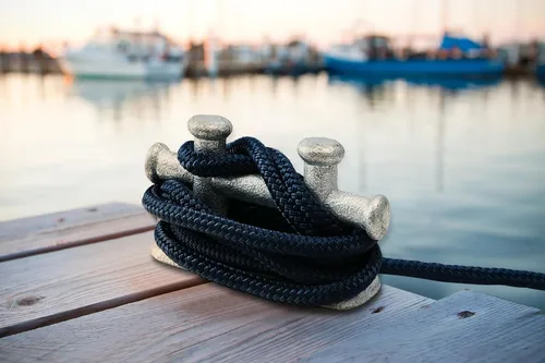 Miniatura 5 de Young Marine 3/8" 1/2" X 15' Líneas de muelle de nailon de doble trenzado de grado marino con ojal de 12 pulgadas. Línea de muelle de cuerda