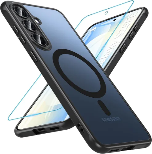 Miniatura 51 de OWKEY Funda magnética para Samsung Galaxy S23 de 6.1 pulgadas, para Magsafe con protector de pantalla, protección de grado militar, a prueba