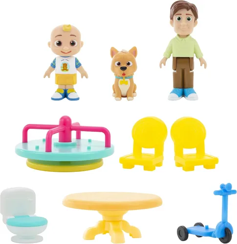Miniatura 2 de Deluxe Pop n' Play House de CoComelon - Casita plegable con JJ, el papá de JJ, Bingo el cachorro y accesorios para la casita - Juguetes para niños