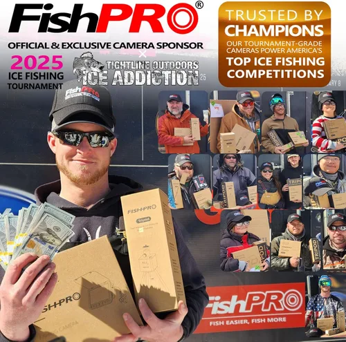 Miniatura 3 de [Actualización FishPRO® 2026] Cámara de pesca submarina NO.1 HD 1080P de 7 pulgadas, IPS- con 10,000 mAh (fácil de usar), cámara de pesca en hielo