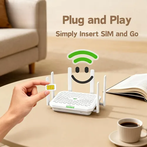 Miniatura 5 de InHand FWA02 5G Router Wi-Fi 6 (DL 4.76Gbps) Solución de red segura y administrada en la nube dual de 2.5G para el hogar, RV y negocios