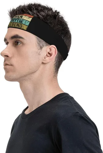 Miniatura 2 de Cat Dad The Man The Myth The Legend Headband for Men Women Sports Sweatband for Fitness Exercise Moisture Wicking Running Yoga Hairbands