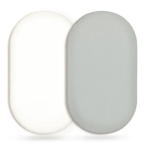 Miniatura 22 de GRSSDER Juego de 2 sábanas ajustables elásticas ultra suaves para moisés, ajuste universal para moisés, colchón rectangular ovalado, elegantes Marrón