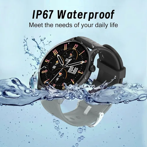 Miniatura 2 de WalkerFit Reloj inteligente de 1.39 pulgadas para hombres y mujeres, reloj inteligente impermeable IP67 compatible con Android y iPhone, rastreador