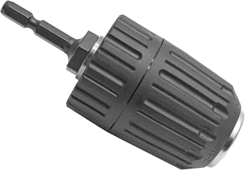 Biaungdo Adaptador de portabrocas sin llave de 1/2" 0.079-0.512 in, adaptador de portabrocas de vástago hexagonal de 1/4 pulgadas, convertidor de