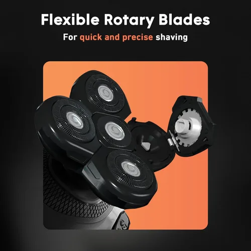 Miniatura 5 de Groomie BaldiePro - Afeitadoras inalámbricas de cabeza calva para hombres, recambio de cuchilla, cabezal de repuesto eléctrico impermeable, cabeza