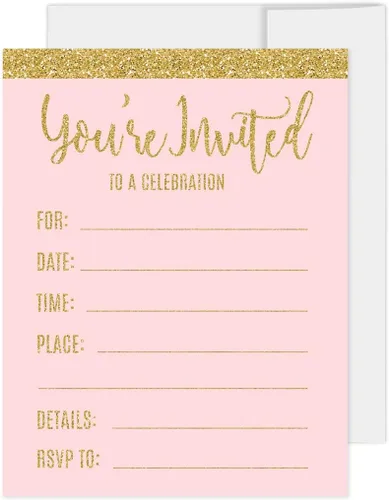 Miniatura 8 de andaz Prensa Blush Pink boda Collection purpurina, color dorado, Table Numbers 1 To 20, 1