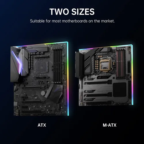 Miniatura 8 de AsiaHorse Tira de Luz ARGB para Placa Base, 24 RGB Direccionables Independientes, 5V 3-pin Aura Sync, Kit de Piezas de PC LED Lightsaber-X