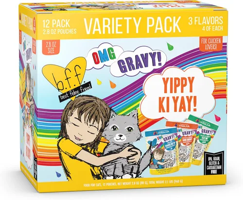 Miniatura 23 de Weruva latas de comida húmeda para gatos sin granos y bolsas B.F.F. (Best Feline Friend), Púrpura