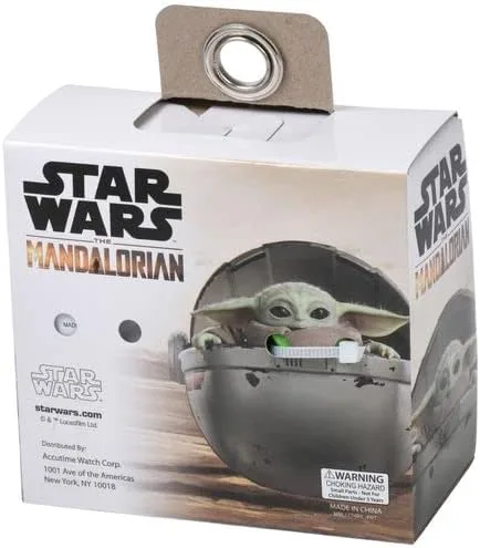 Miniatura 5 de Accutime Lucasfilm Star Wars Baby Yoda - Juego de reloj digital para niños, luces LED intermitentes, pantalla LCD con auriculares, reloj para niños