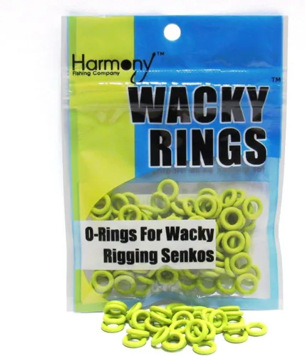 Miniatura 16 de (100pk) – O-Rings for Wacky Rigging Senkos/Worms/Soft Stickbaits – Bait Saver Orings for Senko Worm – Save Your Baits from Tearing While Wacky Neko