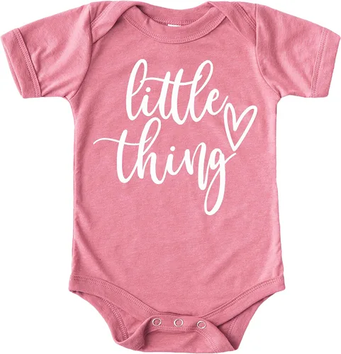 Miniatura 2 de Olive Loves Apple Trajes a juego con texto en inglés Its The Little Things Little Thing Cursive Mommy Me