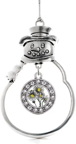 Miniatura 70 de Inspired Silver - Roller Queen - Adorno de Navidad plateado - Adorno circular para árbol de Navidad con circonita cúbica - Decoración colgante