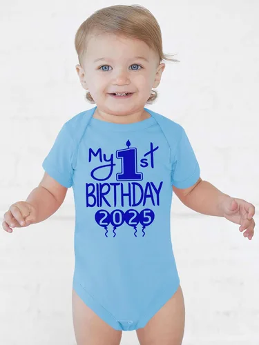 Miniatura 3 de Reaxion Traje de cuerpo entero hecho a mano para bebé niño y niña, mi primer cumpleaños 2024