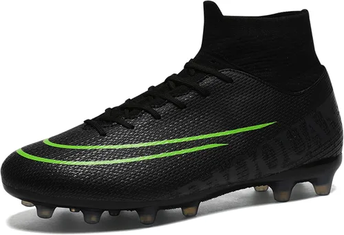 Qzzsmy Tenis profesionales de fútbol para hombre, para interiores y exteriores, para competición, entrenamiento, atléticos, para niños grandes