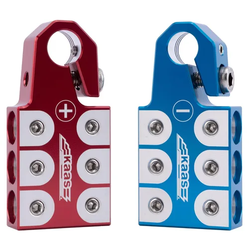 Miniatura 9 de Kaas Conector de terminal de batería de plomo ácido de 8 vías, juego positivo y negativo, adaptador de poste de batería para poste superior cónico