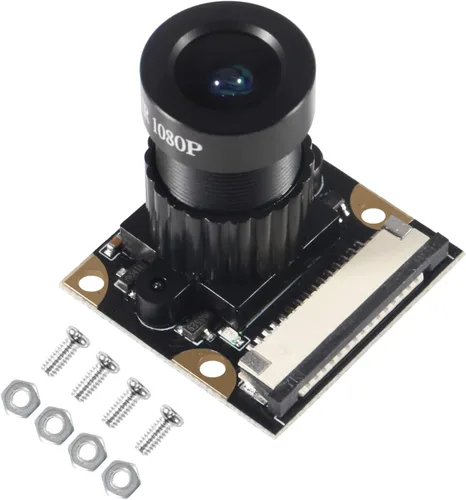 Miniatura 3 de para Raspberry Pi 4 Cámara de visión diurna y nocturna Módulo de enfoque ajustable 5MP OV5647 Sensor Webcam Video 1080p con 2 infrarrojos IR LED luz