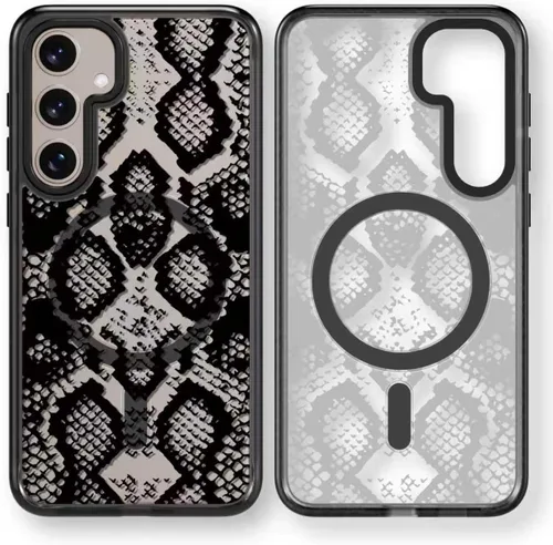 Miniatura 111 de Rosarnnah Funda compatible con Samsung Galaxy S24 Ultra, bonita estética, a la moda, divertida funda con estampado de gatito y gato, duradera a