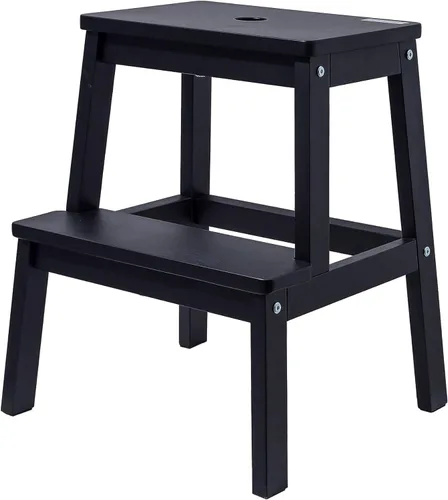 Miniatura 4 de HOUCHICS Taburete de madera para adultos con 400 libras, taburete de madera, taburete para adultos, taburete para ayudante de mesita de noche