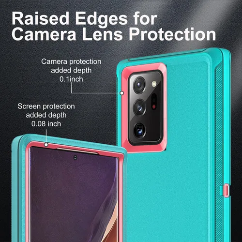 Miniatura 3 de YKHJKLEC Funda para Samsung Galaxy Note 20 Ultra, con 2 piezas [protector de pantalla de TPU flexible autorreparable y protector de lente de cámara]