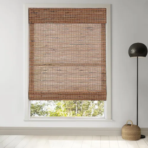 Miniatura 11 de LazBlinds Persianas romanas de bambú sin cordones, persianas de privacidad para ventanas interiores, oscurecimiento de la habitación, persianas
