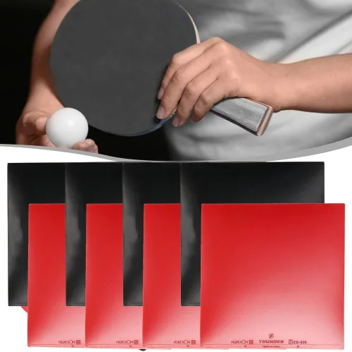 Miniatura 4 de 8 gomas de tenis de mesa, esponja de goma de ping pong roja/negra, gomas de repuesto para bate de tenis de mesa, accesorios de tenis de mesa
