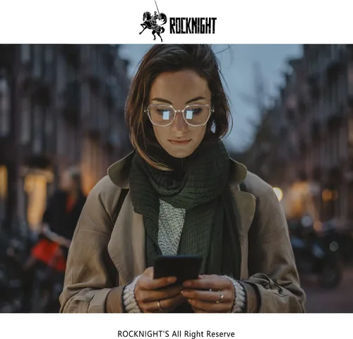 Miniatura 2 de ROCKNIGHT Hexagon Blue Light Blocking Glasses for Men Women Gaming Computer Tablet Phone Digital Screen Transparente Frame
