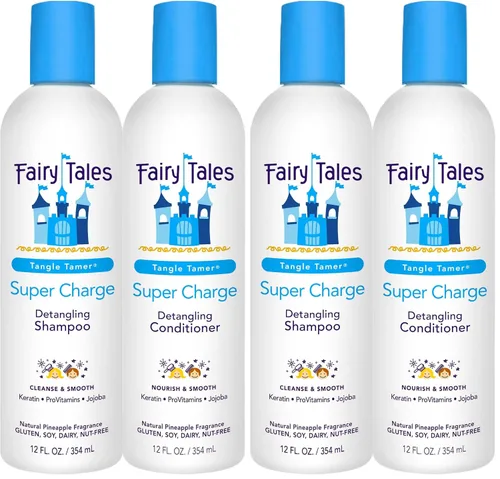 Miniatura 9 de Fairy Tales Tangle Tamer Champú y acondicionador desenredante para niños, ultra hidratante y protección antiencrespamiento, sin parabenos, sin