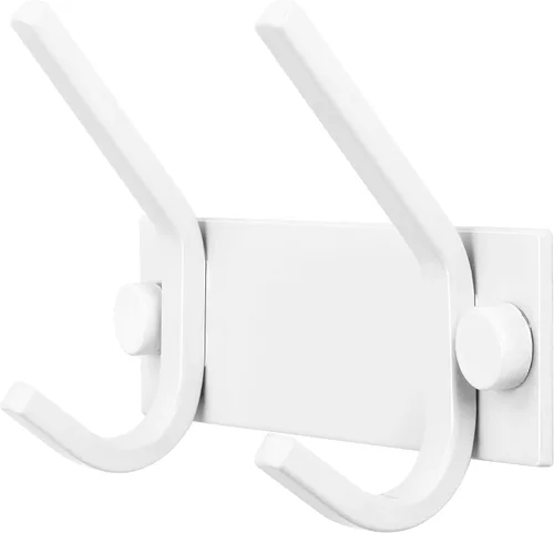 Miniatura 15 de WEBI Perchero de pared, 8 ganchos, 24" de largo, ganchos para colgar abrigos montados en la pared, gancho para colgar abrigos, estante de ganchos