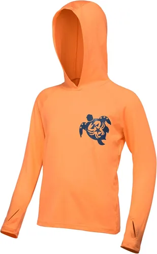 Miniatura 17 de Sudadera con capucha para niños, protección solar UPF 50+, manga larga, protección solar UV, camisa de pesca para niños y jóvenes, camisas de agua