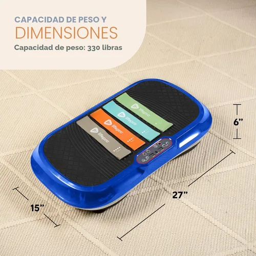 Miniatura 6 de LifePro Waver - Máquina de ejercicios con placa vibratoria – Vibración de alta intensidad para la activación muscular, plataforma vibratoria de Azul