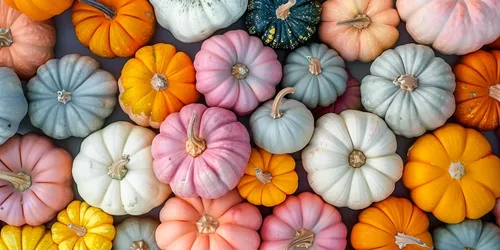 Kit de siembra de parches de calabaza brillante y colorido (20 semillas mixtas), mezcla de colores increíbles, rosa, negro, azul, naranja blanco.