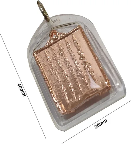 Miniatura 4 de Amuleto tailandés Buda colgante mágico sagrado para hombres mujeres Arjan Nu Kanpai Yantra 5 filas NAT collares ricos., Metal y plástico