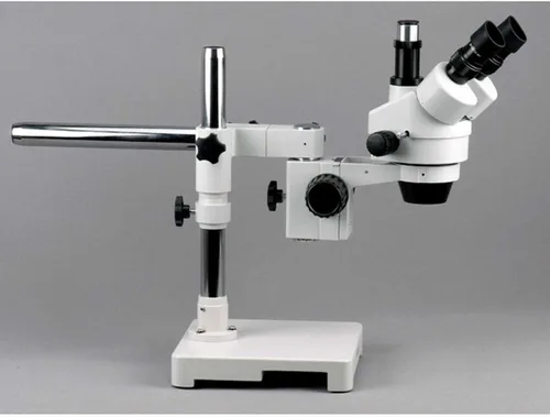 Miniatura 2 de AmScope Microscopio de zoom estéreo trinocular profesional SM-3TX, oculares WH10x, aumento de 3.5X-45X, objetivo de zoom 0.7X-4.5X, iluminación