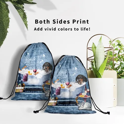 Miniatura 42 de Bolsa de agarre de gimnasia de piel de animal, bolsa de gimnasia con cordón ajustable, bolsa de cuerda para fauna silvestre, Mariposas Galaxy