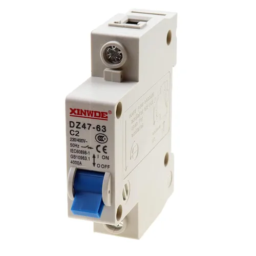 Miniatura 5 de 1 montaje en carril DZ47-63 C50 miniatura de bajo voltaje del disyuntor 50A del dinar del disyuntor de poste 230/400V