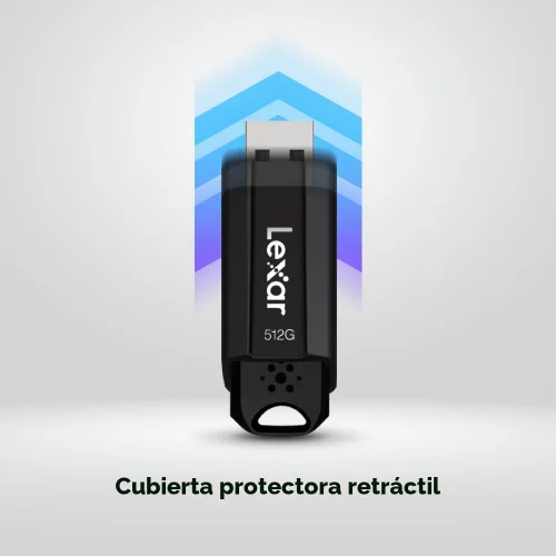 Miniatura 6 de Lexar Unidad flash JumpDrive S80 USB 3.2 Gen 1 de 256 GB para expansión de almacenamiento y respaldo, lectura de hasta 150 MB/s, color negro