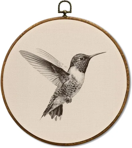 Miniatura 13 de JUIOEIU Decoración de pared redonda de búho de hongo con núcleo de cabaña, impresiones en lienzo enmarcadas con diseño de búho lluvioso oscuro