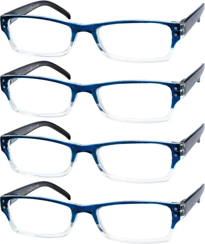 Miniatura 8 de Eyekepper Lentes de lectura, paquete de 4 lentes de sol de lectura para mujeres y hombres, lentes de lectura bajo el sol, lentes de lectura de dos